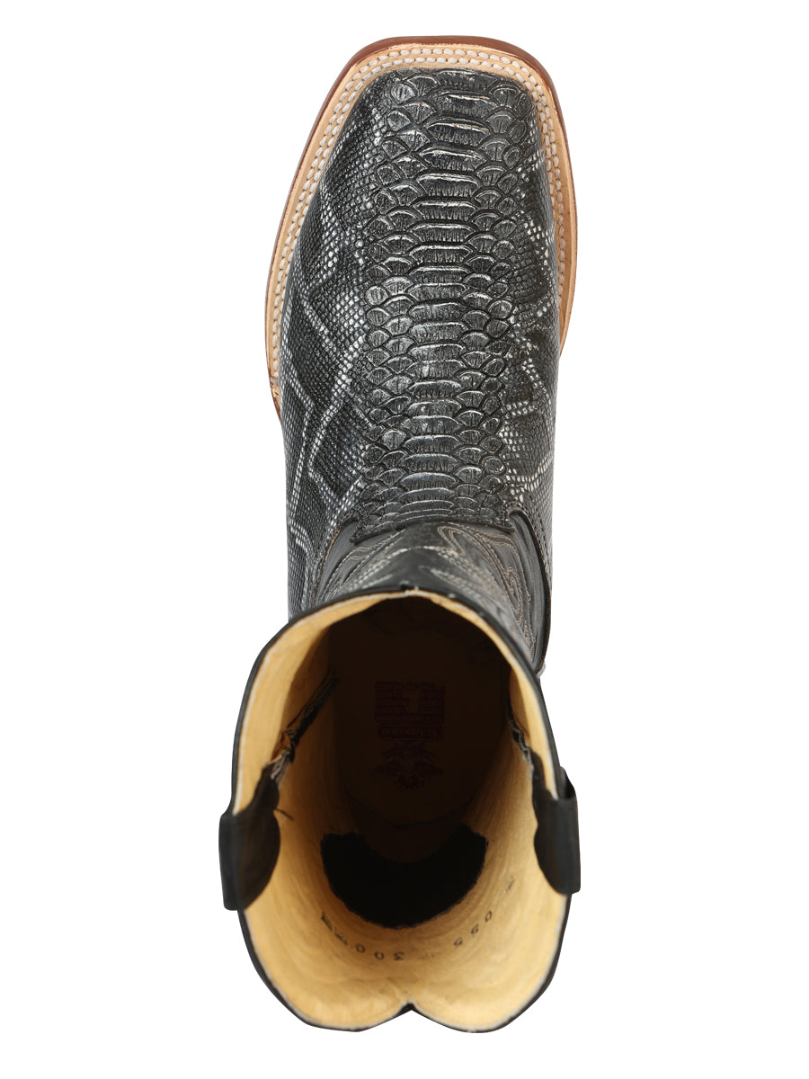 Bota Rodeo Imitacion El General Imitpy306 Piel Python Gris 45432