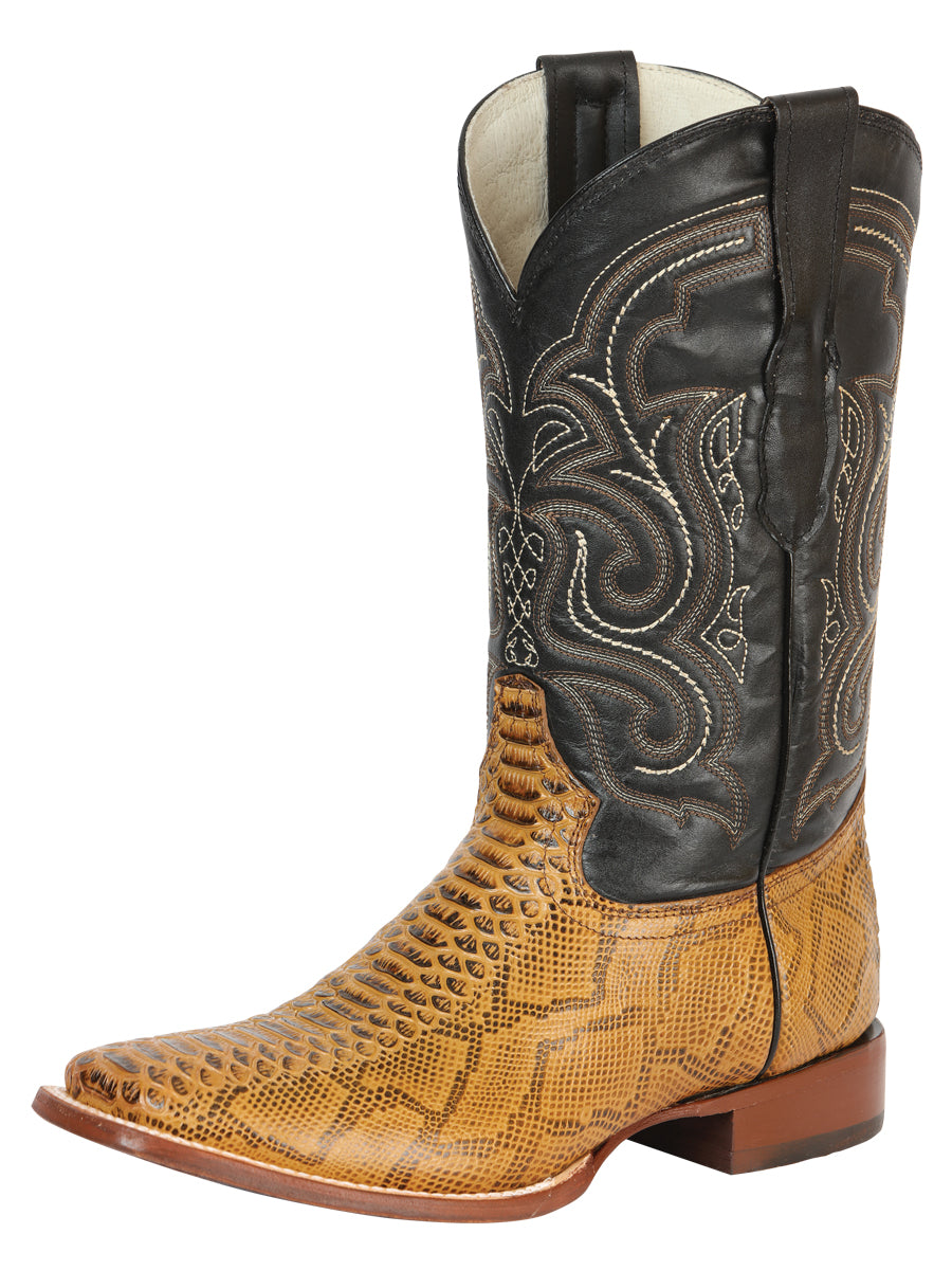 Bota Rodeo Imitacion El General Imitpy304 Piel Python Miel 45434