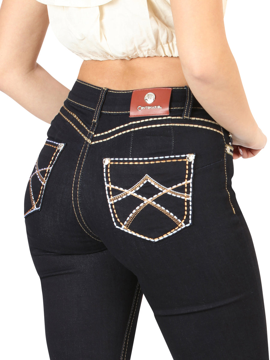 Pantalon Centenario Ec-U27 Mezclilla Enjuague Azul 45544