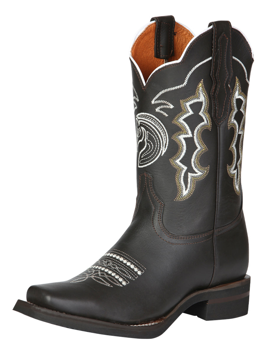 Bota Vaquera Rodeo El General Piel Crazy para Hombre - Modelo 51114