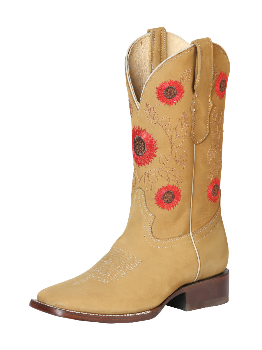 Bota Dama El General Nobuck Miel - Modelo 51125