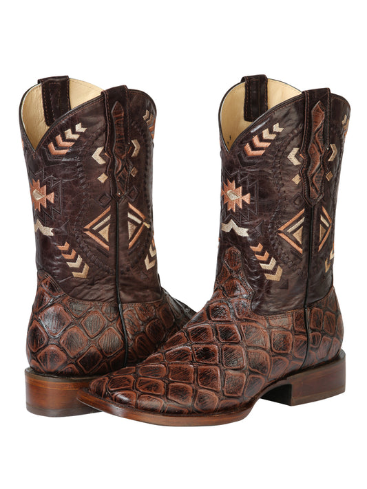 Bota Rodeo El General Cab-imit-3-1 Piel Bovino/imit. Monster Cafe 51246