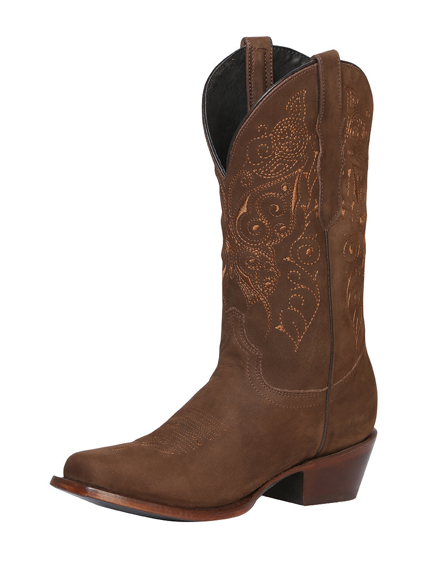 Bota Rodeo Dama Edición Limitada Nobuck Camel - Modelo 122488