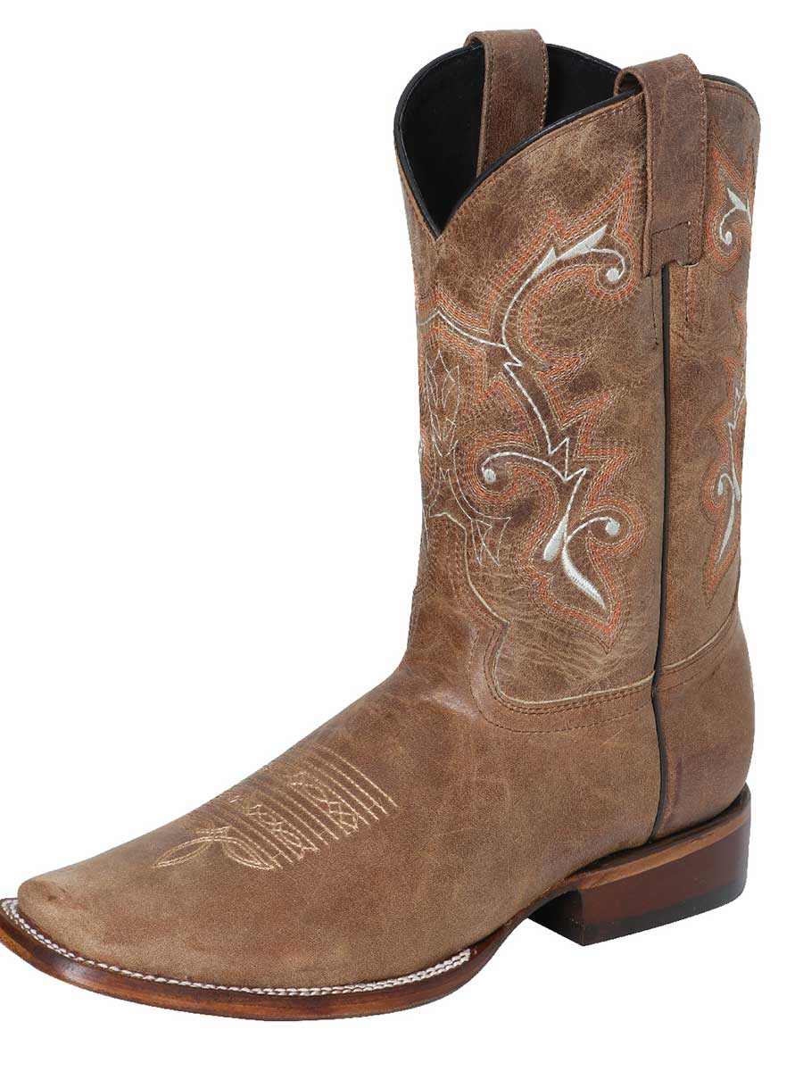 Bota Vaquera Caballero El General Piel Vacuna - Modelo 124068
