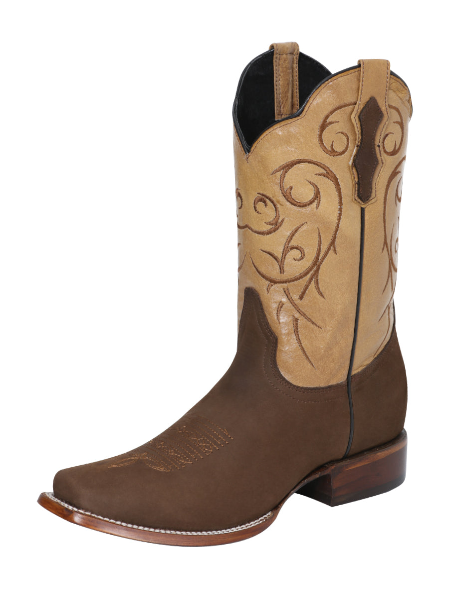 Bota Rodeo El Señor De Los Cielos SR-18-41 NOBUCK CAMEL 124071