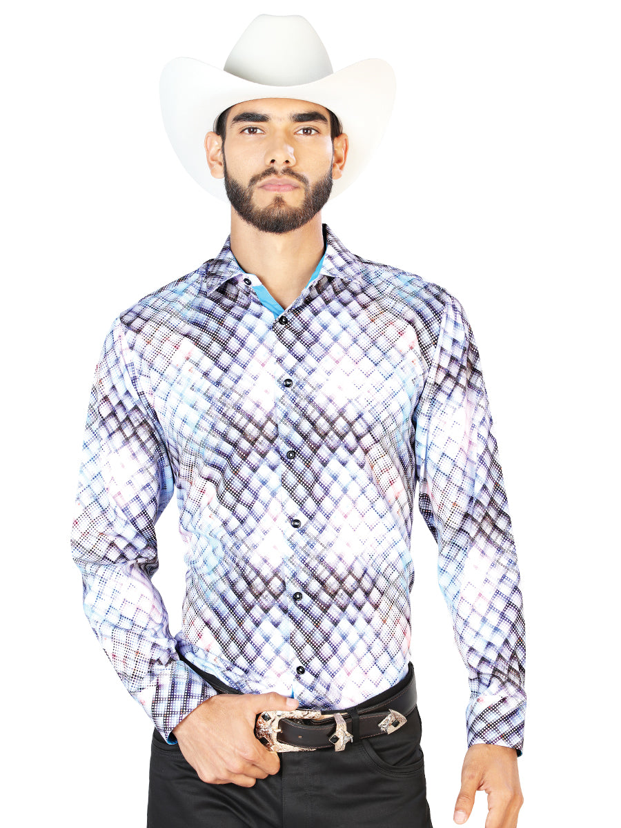 Camisa Casual Manga Larga Centenario 7001 95% Poliéster 5% Elastano Blanco 126269