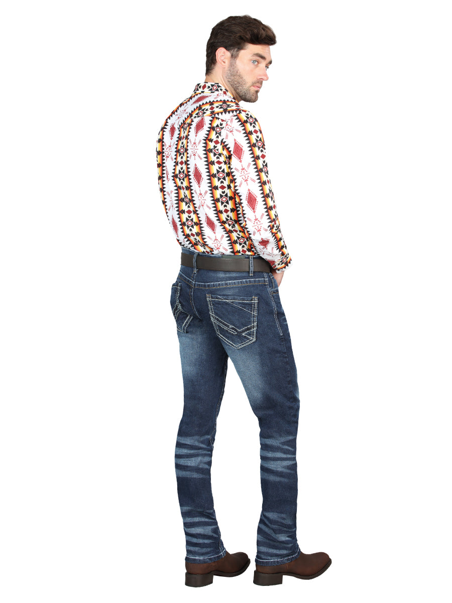 Pantalon El Norteno 99256 Denim Azul Medio 126628