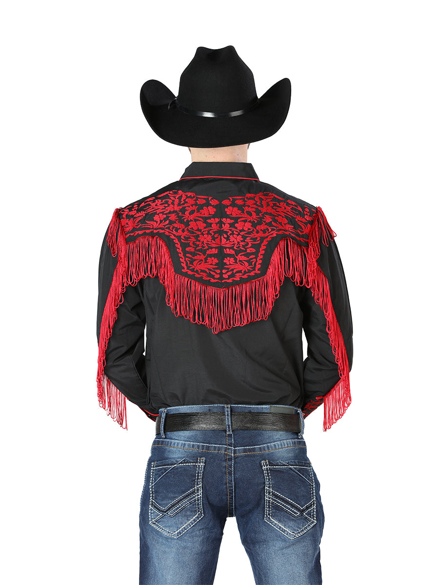 Camisa Vaquera L/ Manga El Señor De Los Cielos No.15 65% Poliéster 35% Algodón Negro 126726
