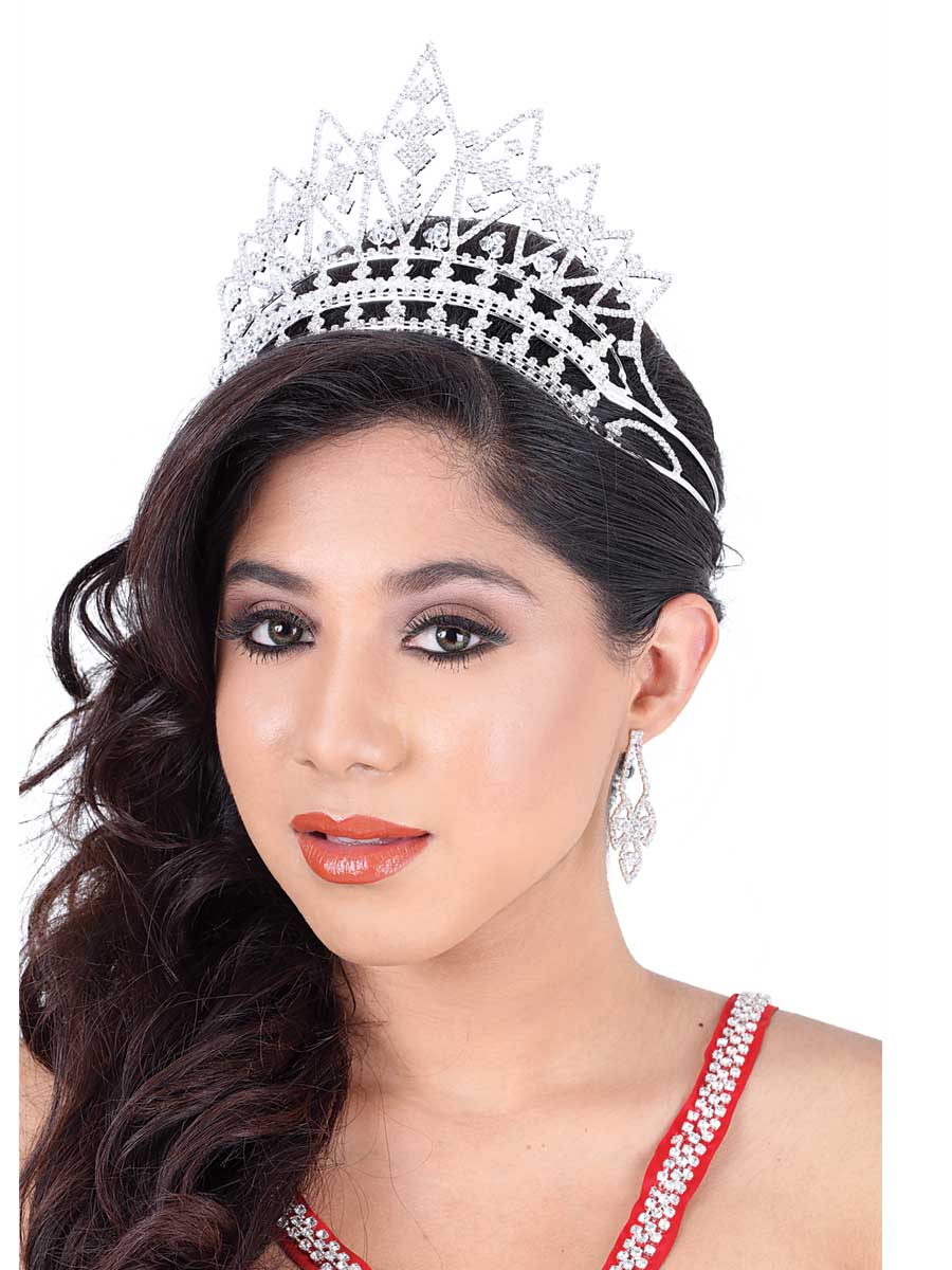 Coronas De Quinceanera Misxvprimameras C.014 Cristal Plata 600036