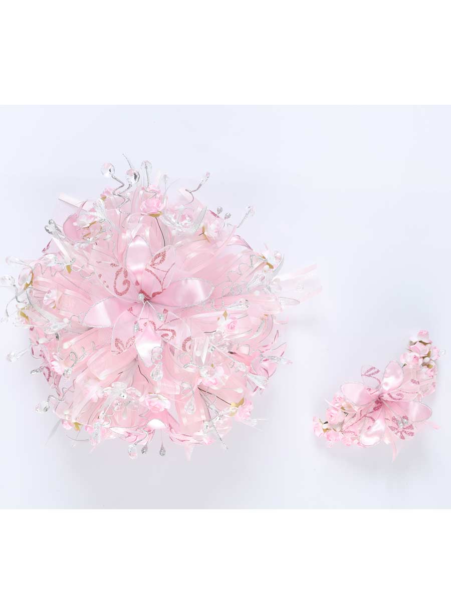 Ramos Quinceañeras Mis Xv Primaveras 0019 Cristal/Satin Rosa 600404