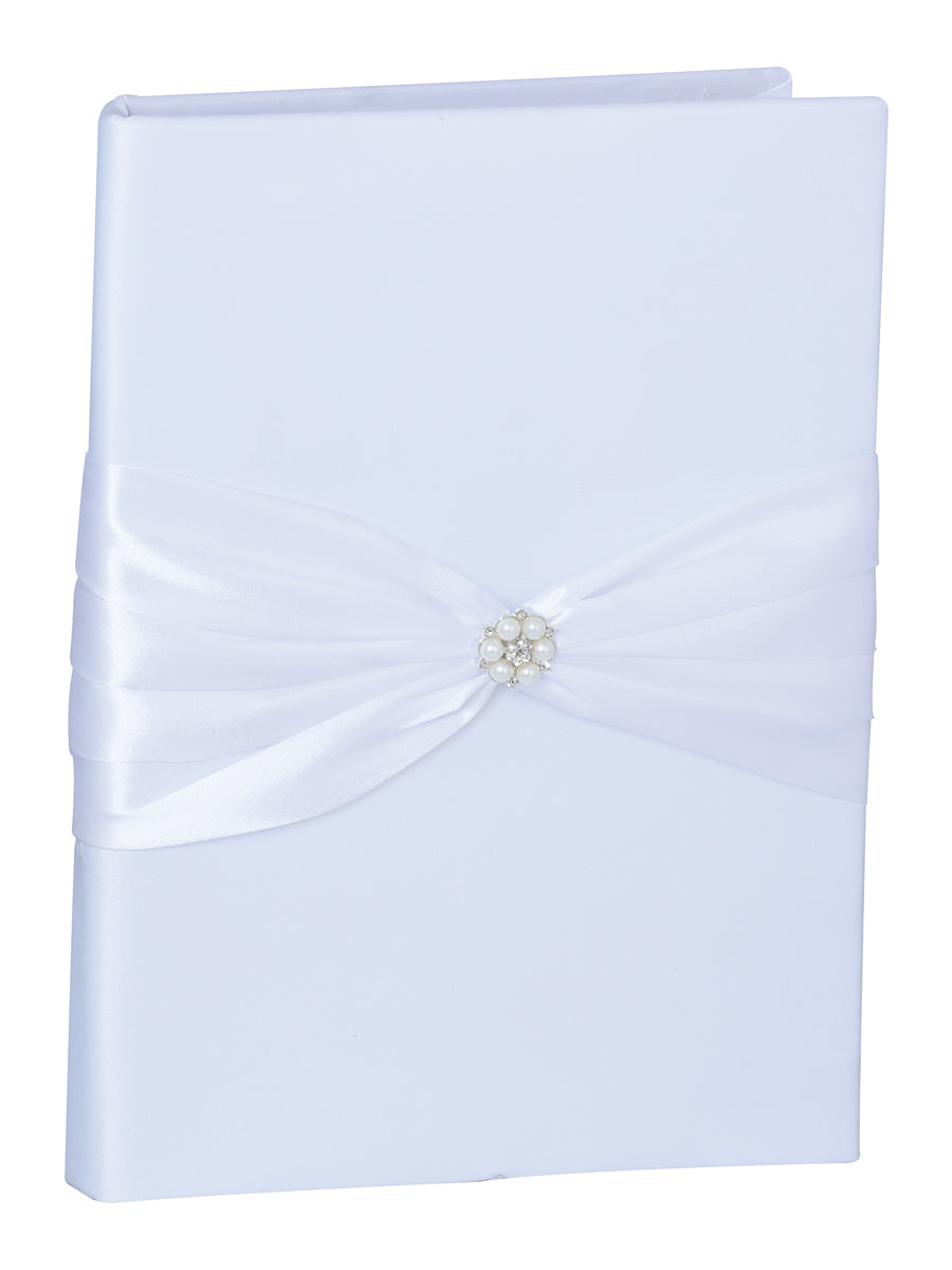 Juego De Velas Libro De Firmas Mis Xv Primaveras Satin Tela Blanco 600971