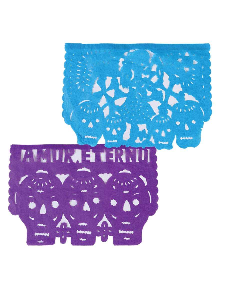 Juego De Velas Papel Picado Mis Xv Primaveras Calaveras Media Papel Multicolor 601847