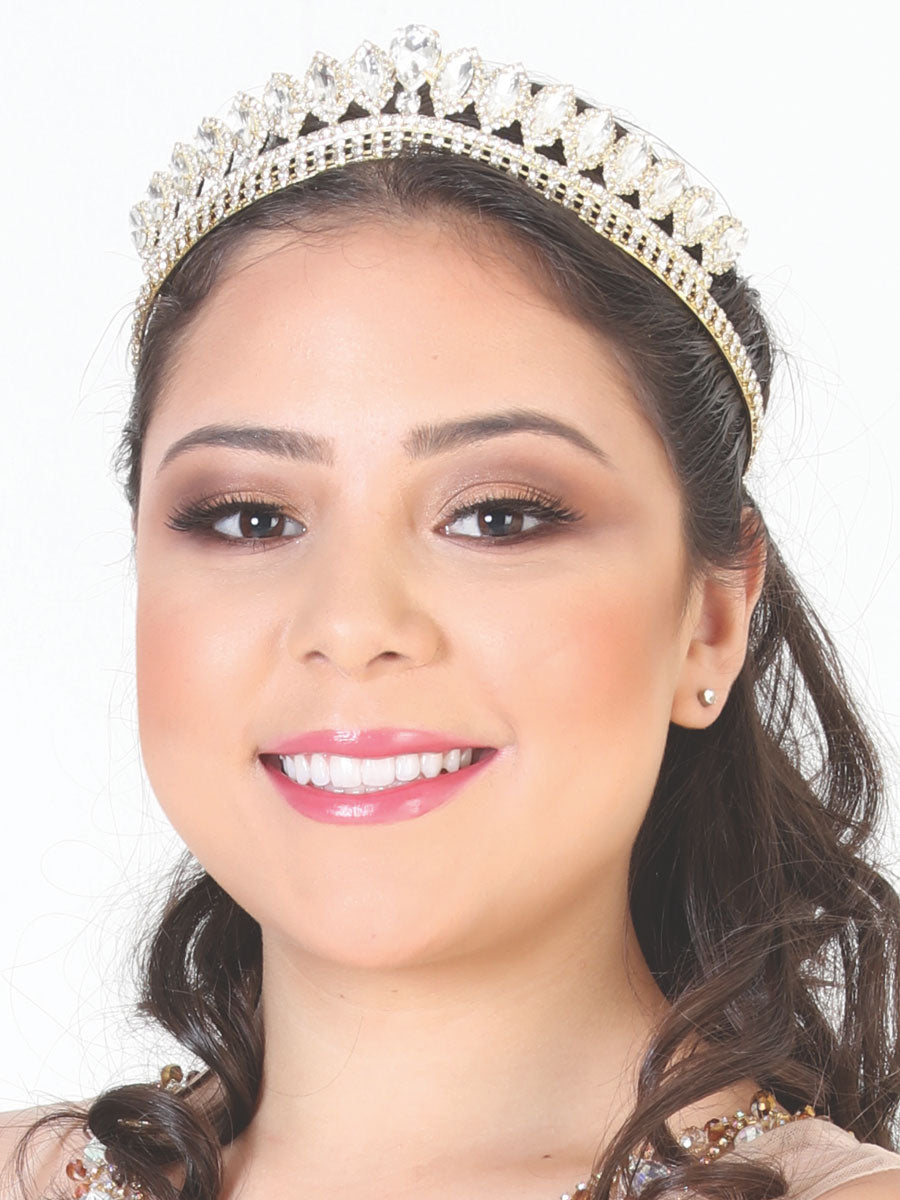 Juego De Velas Corona Mis Xv Primaveras T.164 Cristal Oro 602278