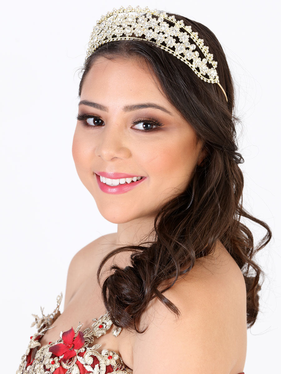 Juego De Velas Corona Mis Xv Primaveras T.161 Cristal Oro 602286