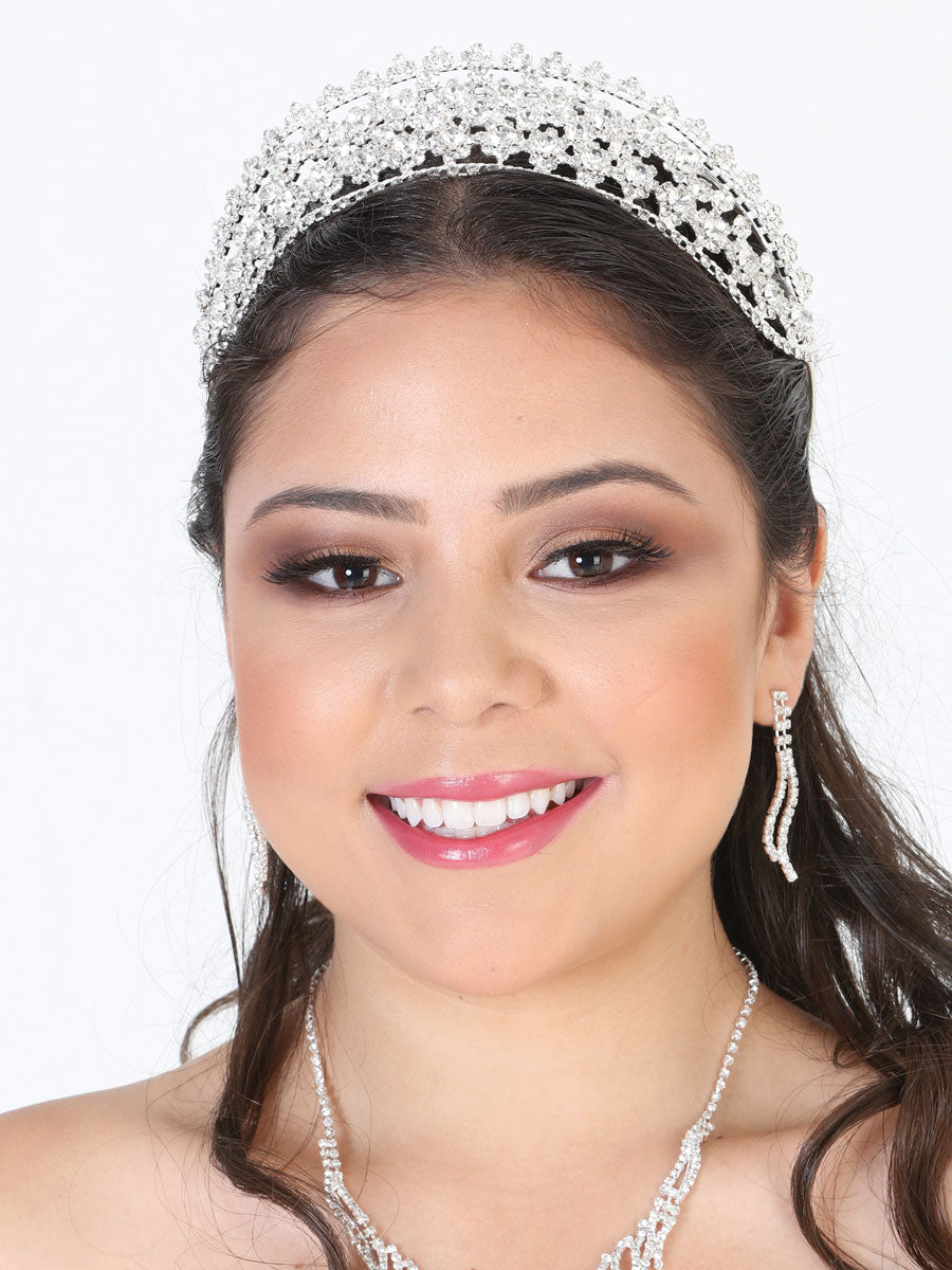 Juego De Velas Corona Mis Xv Primaveras T.161 Cristal Plata 602287