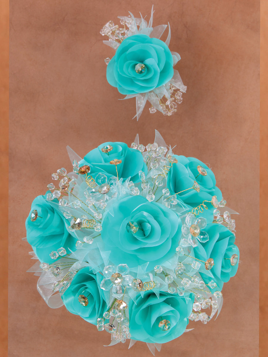 Juego De Velas Ramo Mis Xv Primaveras 231014 Acrílico/Satinado Agua/Oro 602399