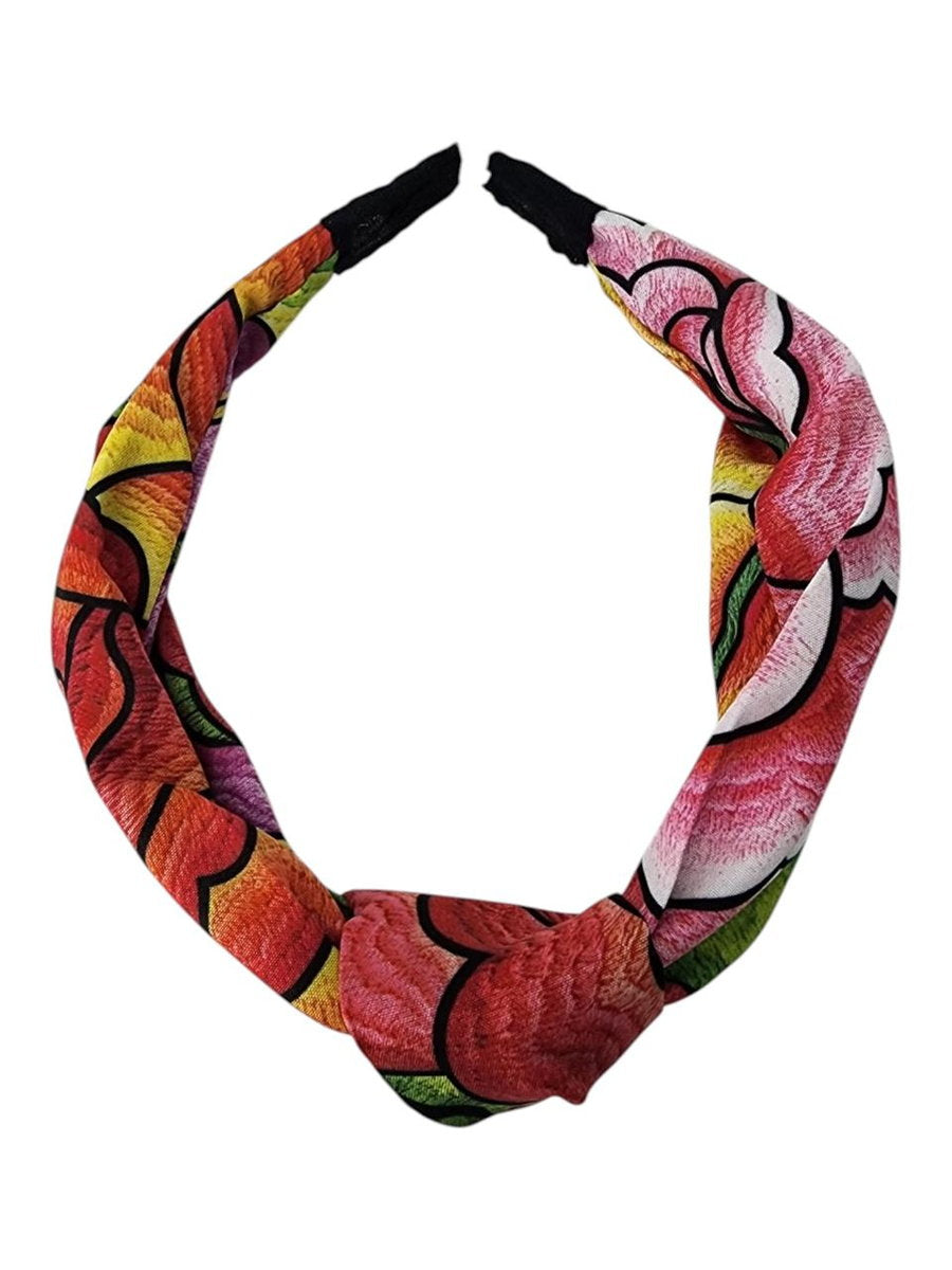 Juego De Velas Diadema Mexico Artesanal Jim-09 100% Seda Verde/Rojo 602632