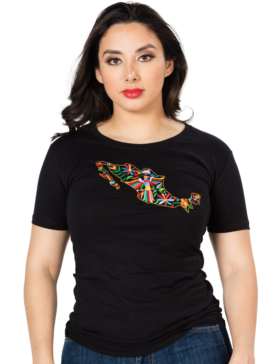 Playera M/ Corta Mexico Artesanal Lcbm5 Negro 602754