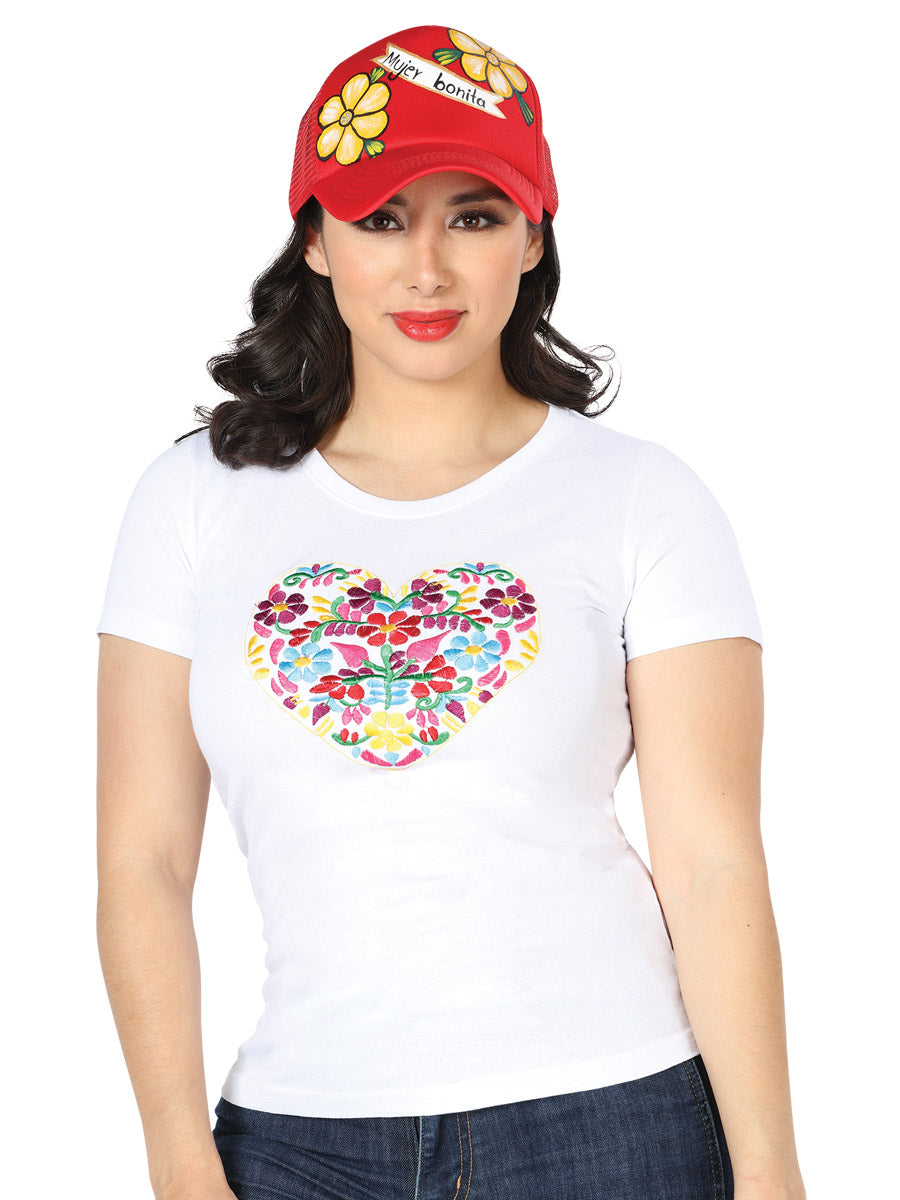 Playera M/ Corta Mexico Artesanal Lcbr4 Blanco 602763