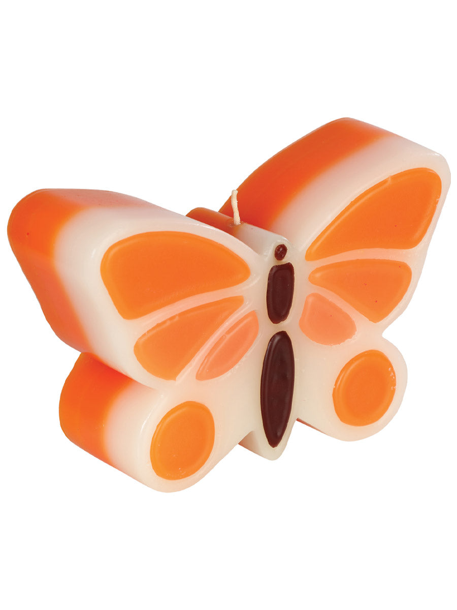Vela Mexico Artesanal Mariposa Parafina/Polimero Naranja 603158