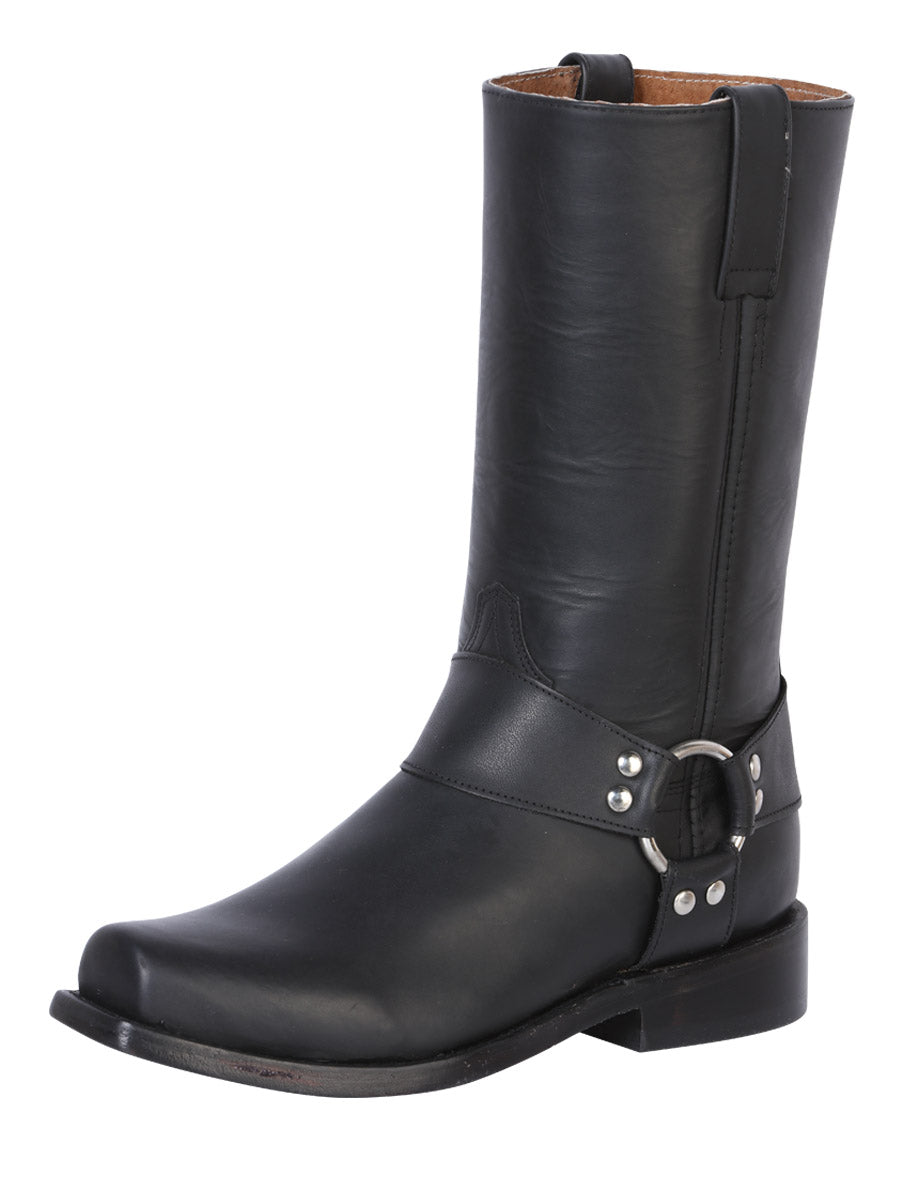el General Motociclista Bota - Encerado Negro 134