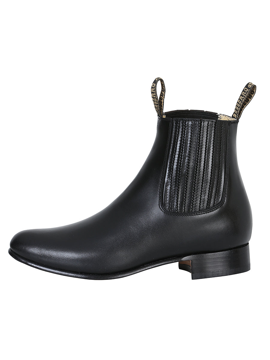 el Besserro Charro Bota - Piel Negro 207