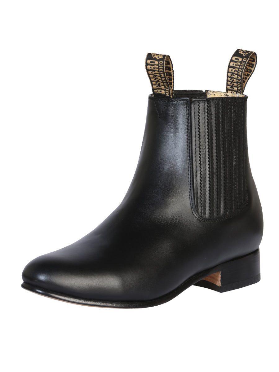 el Besserro Charro Bota - Piel Negro 207