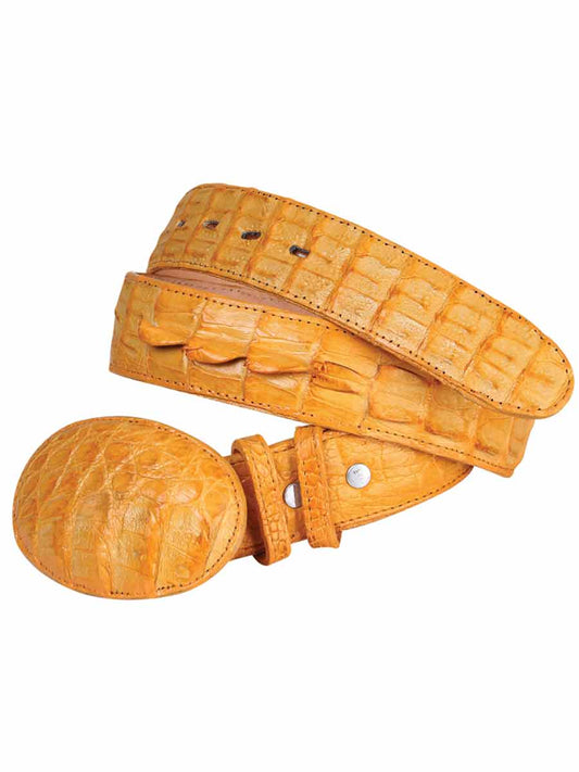 Cinto Vaquero Exotico/a El General 006 Piel Caiman Cola Mantequilla 2626