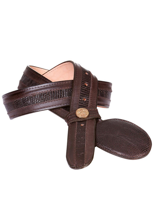 Cinto Vaquero Exotico/a El General Eldci Piel Lizard/denver Cigar 21247