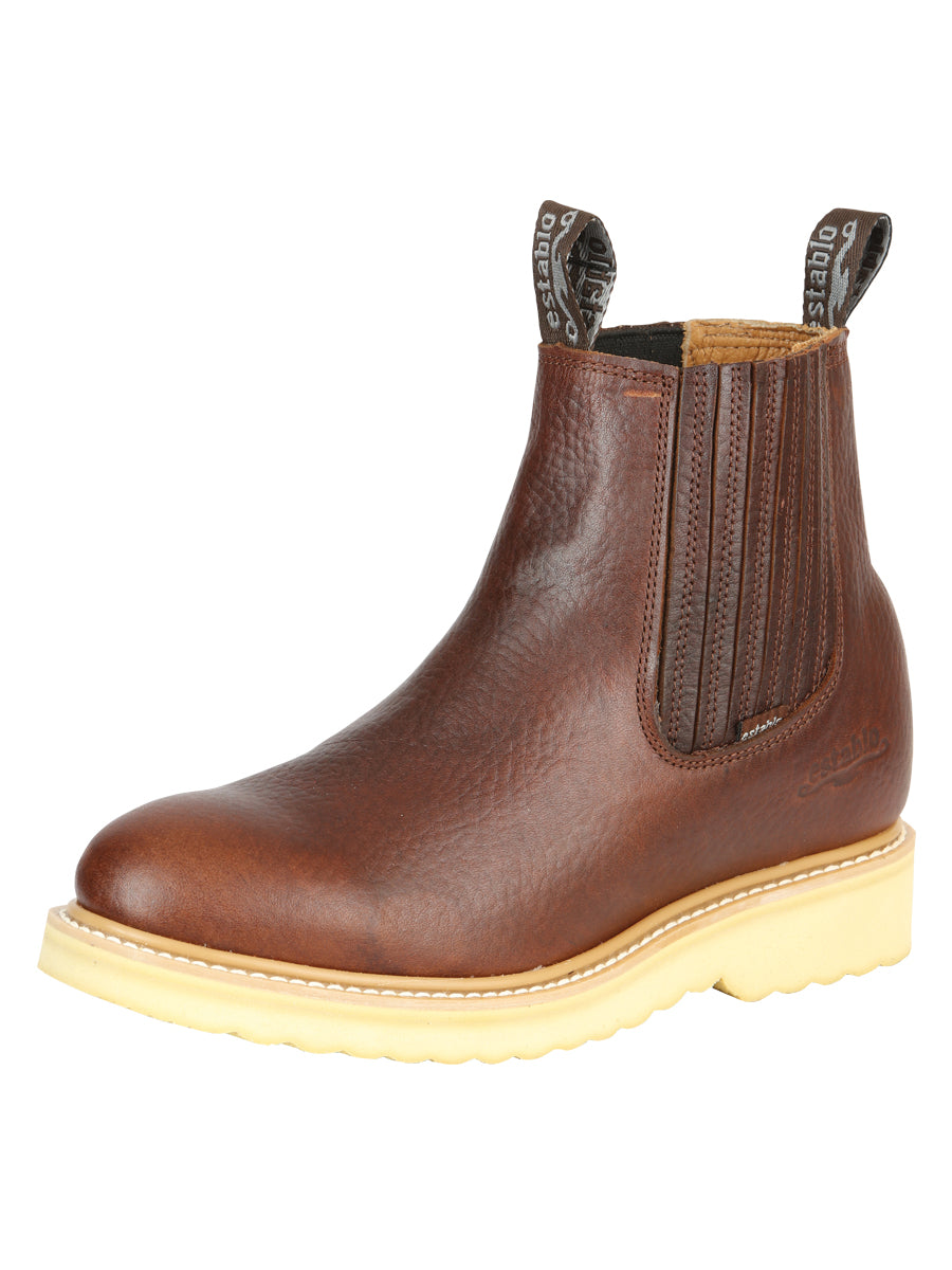 Bota de Trabajo Caballero Establo Piel Vacuna Miel - Modelo 22953