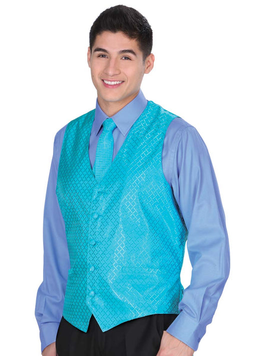 VESTIDO CHALECO EL GENERAL SS15-JS7 100% POLIESTER AZUL CLARO 34158