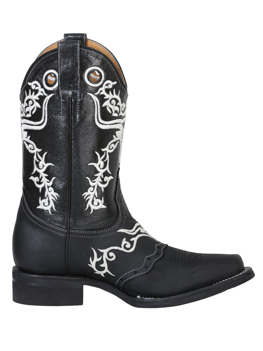 Bota Rodeo El General Rod-10-cn-1+05140netli-5850 Piel Crazy Negro 34313