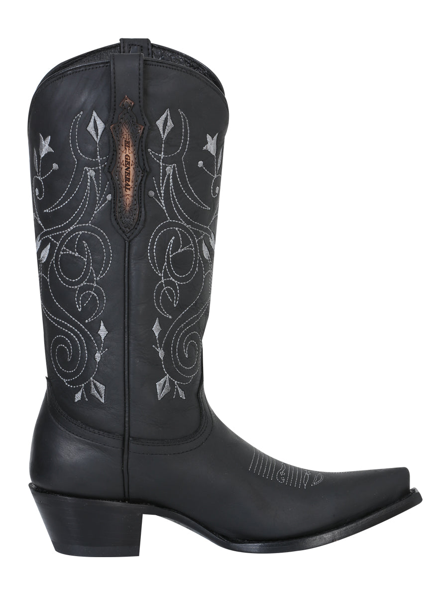 Bota Vaquera Dama Edición Limitada Crazy Negro - Modelo 34514