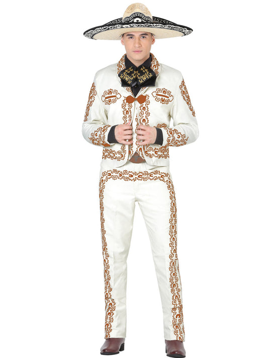 TRAJE CHARRO EL GENERAL TCHC-801 WOVEN 70% POLYESTER 30% RAYON HUESO 35098