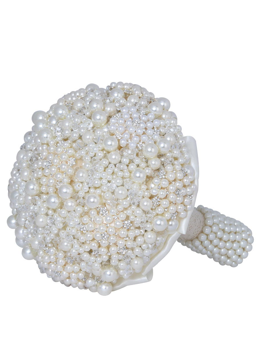 Accesorio Ramo Mis Xv Primaveras Perlas Acrilico Marfil 41482