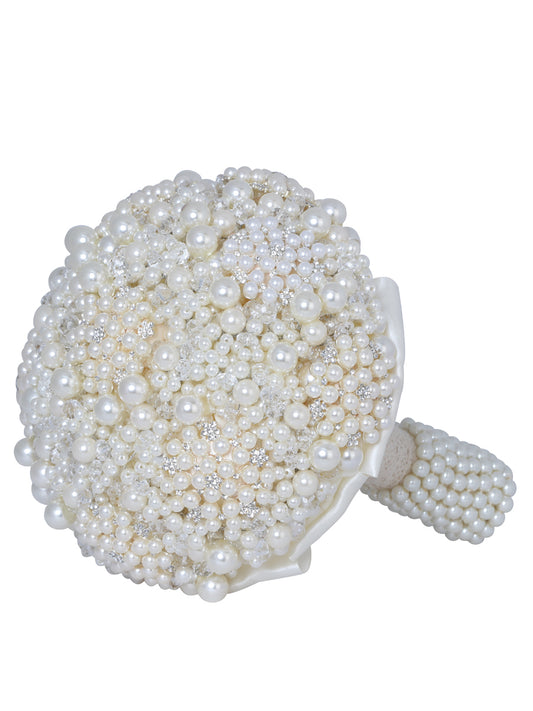 Accesorio Ramo Mis Xv Primaveras Perlas Acrilico Marfil 41482