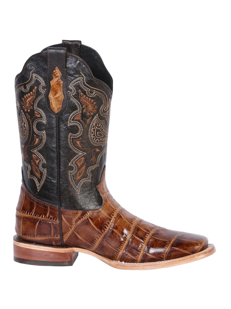 el General Rodeo Bota - Printed Caiman Light Café 41794