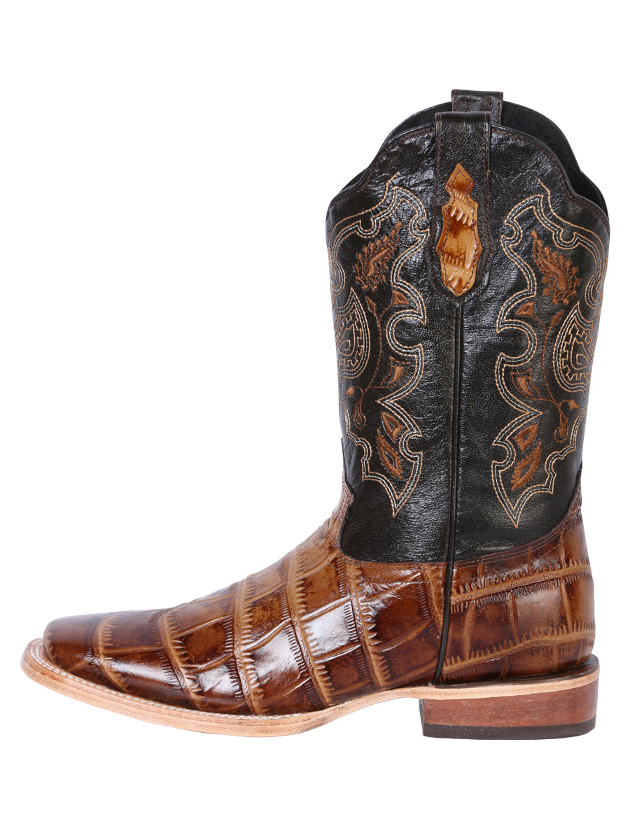 el General Rodeo Bota - Printed Caiman Light Café 41794