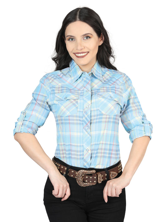 Camisa Vaquera Manga Larga El General Wr2018-5 60% Algodón 40% Poliéster Azul Cielo 41980