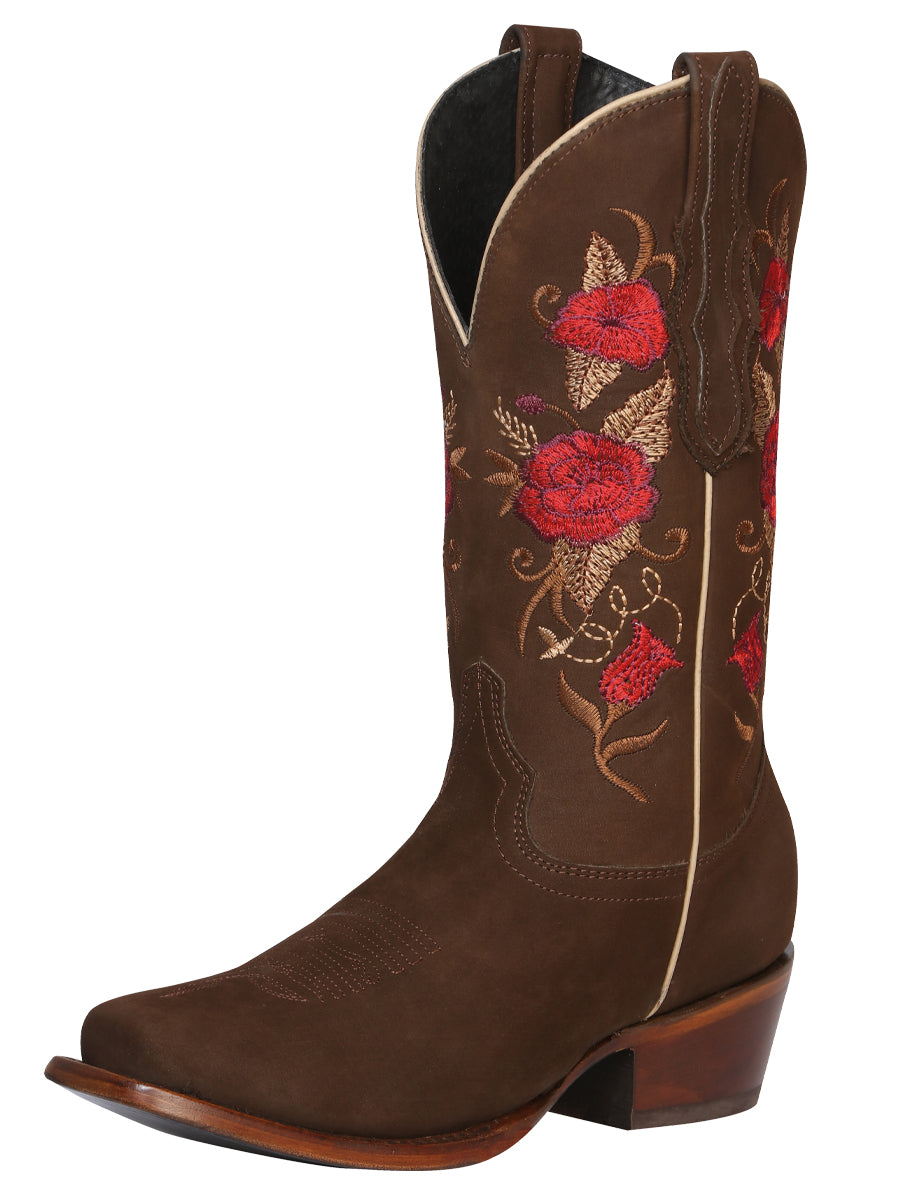 Bota Rodeo Dama El General Nobuk Camel - Modelo 42025