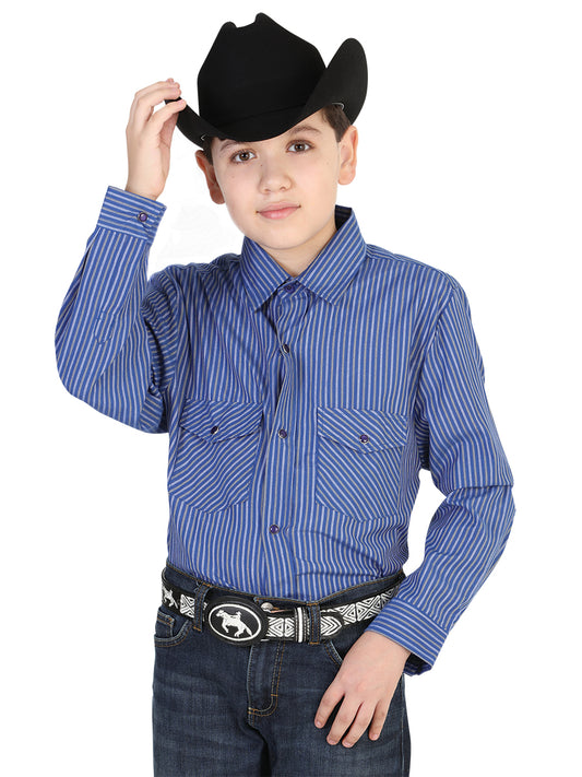 Camisa Vaquera Para Nino El General 2019-65 55% Algodón 45%Polyester Azul Marino 42455