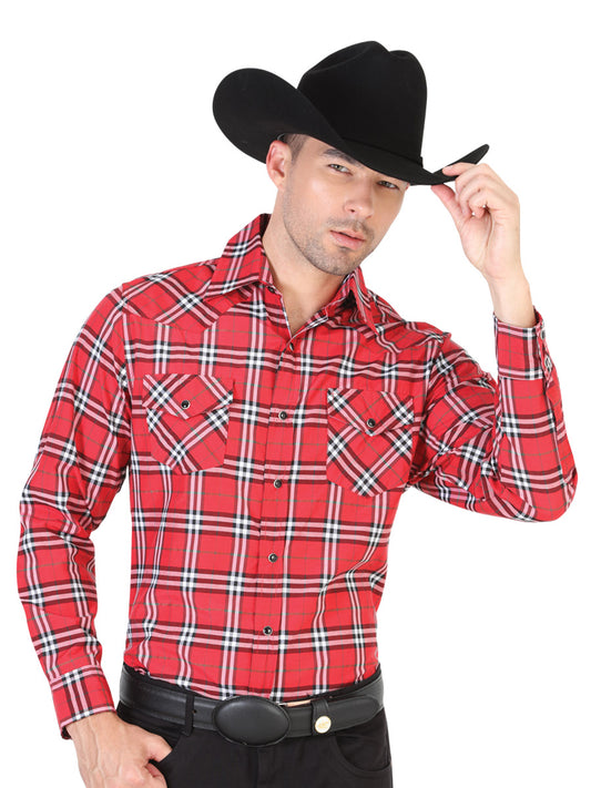 Camisa Vaquera M/ Larga El General 2019-72 55% Algodón 45%Polyester Roja 42462