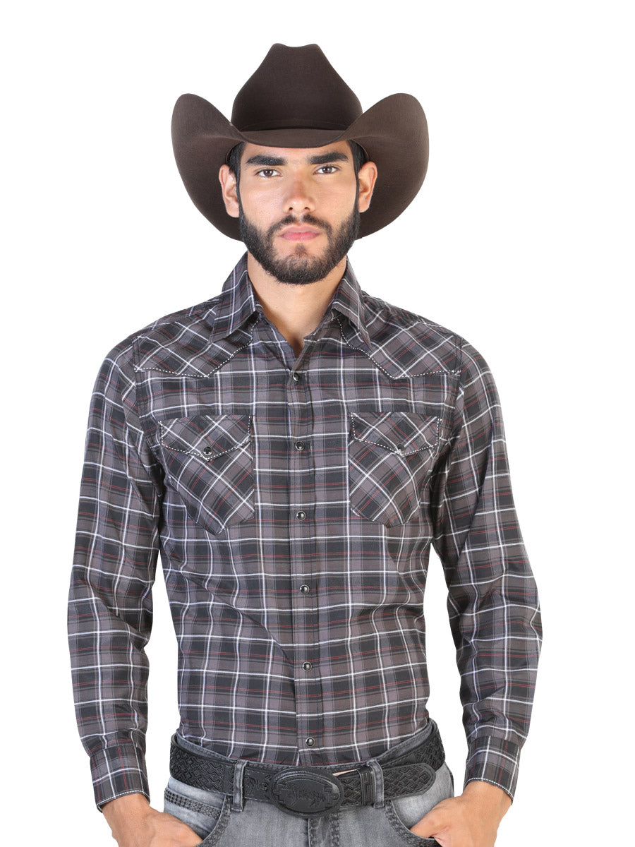 Camisa Vaquera M/ Larga El General 2019-85 55% Algodón 45%Polyester Negra 42485