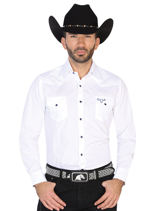 Camisa Vaquera M/ Larga El General 2019-106 55% Algodón 45%Poliéster Blanca 42525