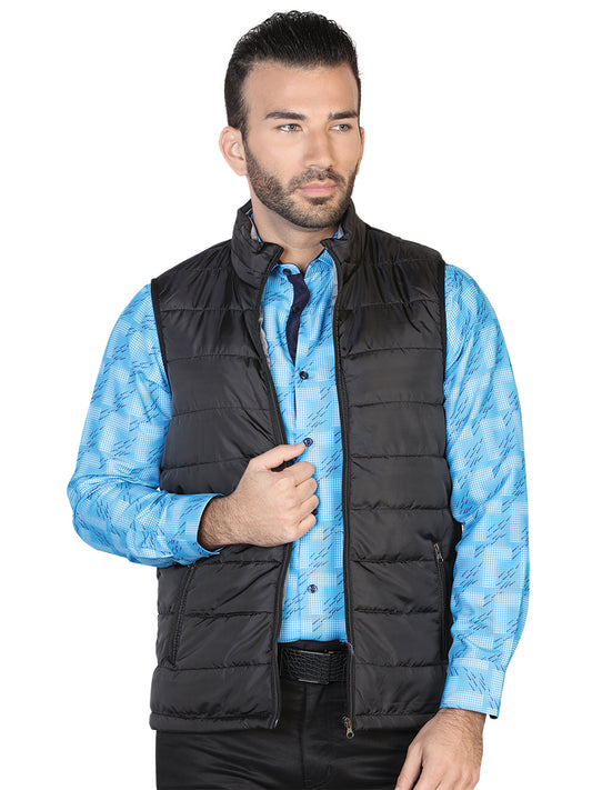 CHALECO CASUAL EL GENERAL 2019-211 100% POLIESTER NEGRO/GRIS 42555