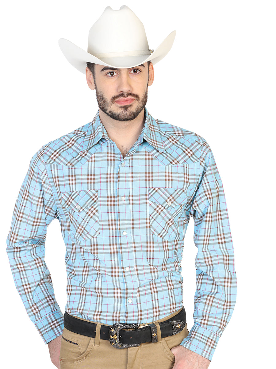 Camisa Vaquera Manga Larga El General 2019-133 55% Algodón 45%Poliéster Azul/Negro 42594