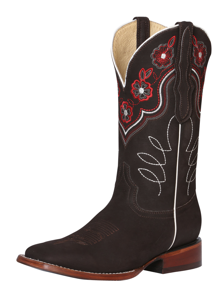 Bota Rodeo Dama El General Nobuck Café - Modelo 42978