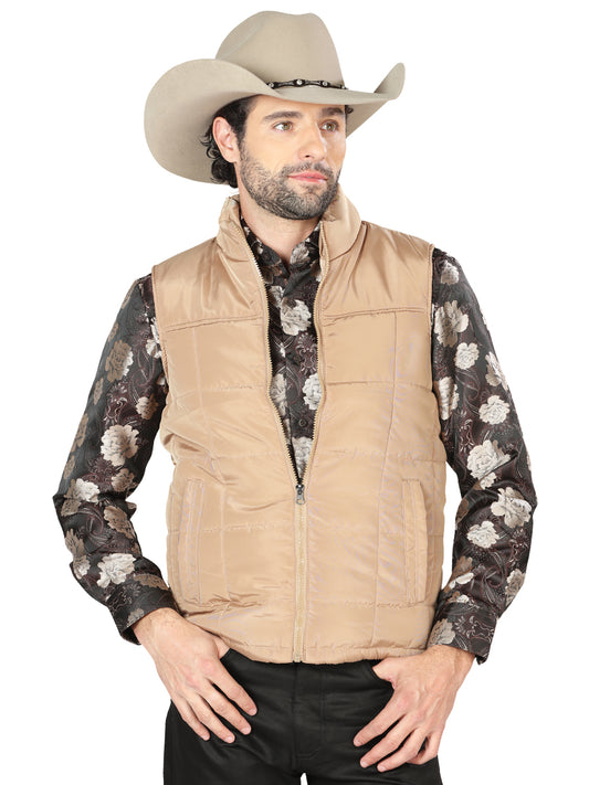 CHALECO CASUAL EL GENERAL 2019-211 100% POLIÉSTER CAQUI/CAFÉ 43162