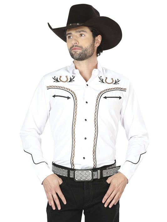 Camisa Vaquera M/ Larga El General 2000 65% Poliéster 35% Algodón Blanco 43296