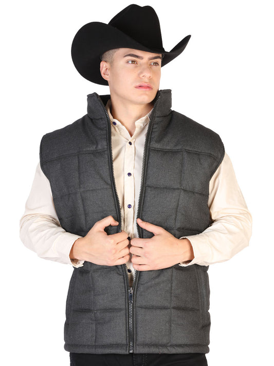 CHALECO  EL GENERAL FLEECE  NEGRO/GRIS 43335